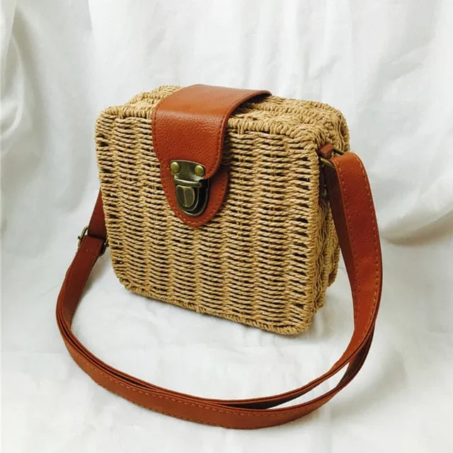 Square Round Mulity Style Straw Bag Handbags