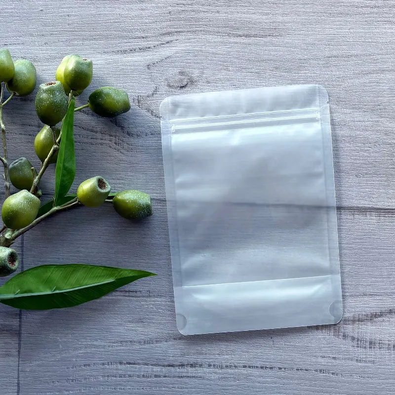 Stand-Up Pouch Clear Frosted - Small Pk50