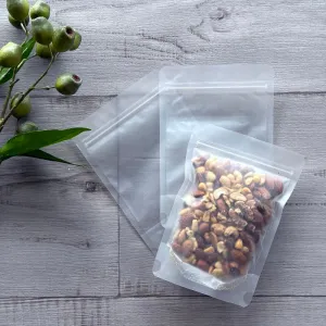 Stand-Up Pouch Clear Frosted - Small Pk50