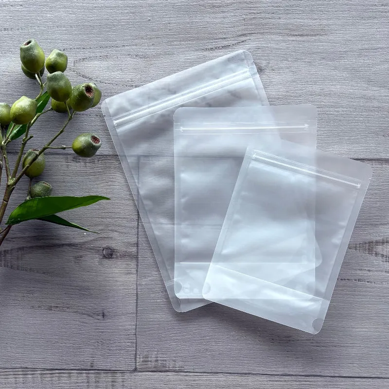 Stand-Up Pouch Clear Frosted - Small Pk50