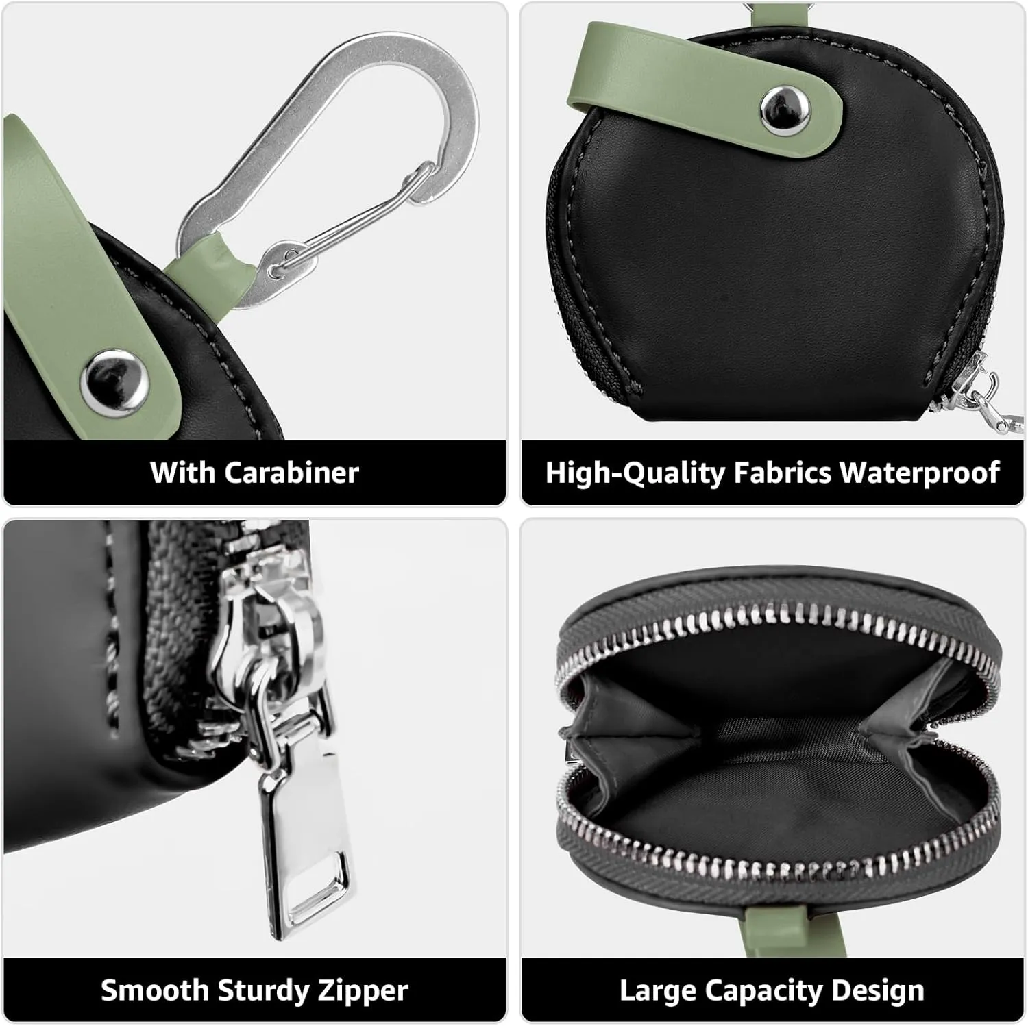 Stanley Accessories: Small Coin Purse for Women | Practical Durable Coin Wallet with Detachable Hook - Coin Purse for Daily Use, Travel & Stanley Cup Holders(Black)