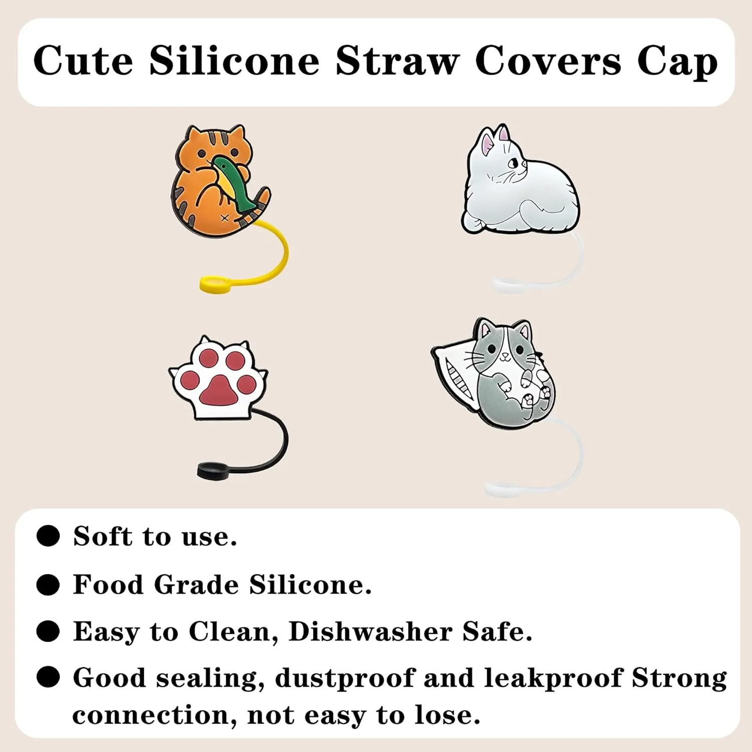Stanley Cup Bag, Cup Holder for Stanley 30oz/40oz Tumbler with Handle, Stanley Carrier Bag with 4Pcs Cute Straw Topper for Stanley Cup Accessories
