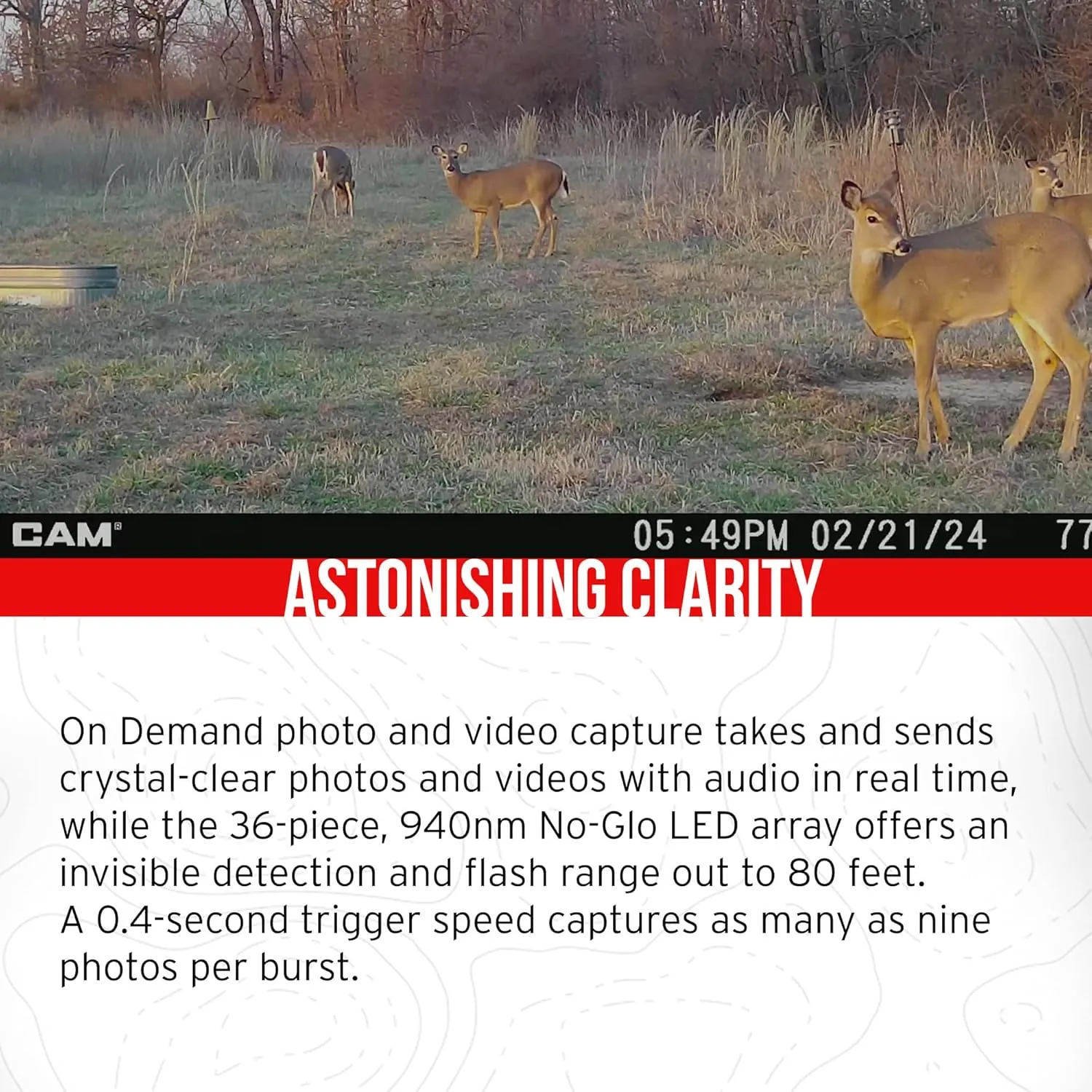 Stealth Cam 40MP Deceptor Max Cellular Trail Camera with 0.4-Second Trigger Speed 4-Pack with Four 32GB Memory Cards and Card Reader (9 Items)