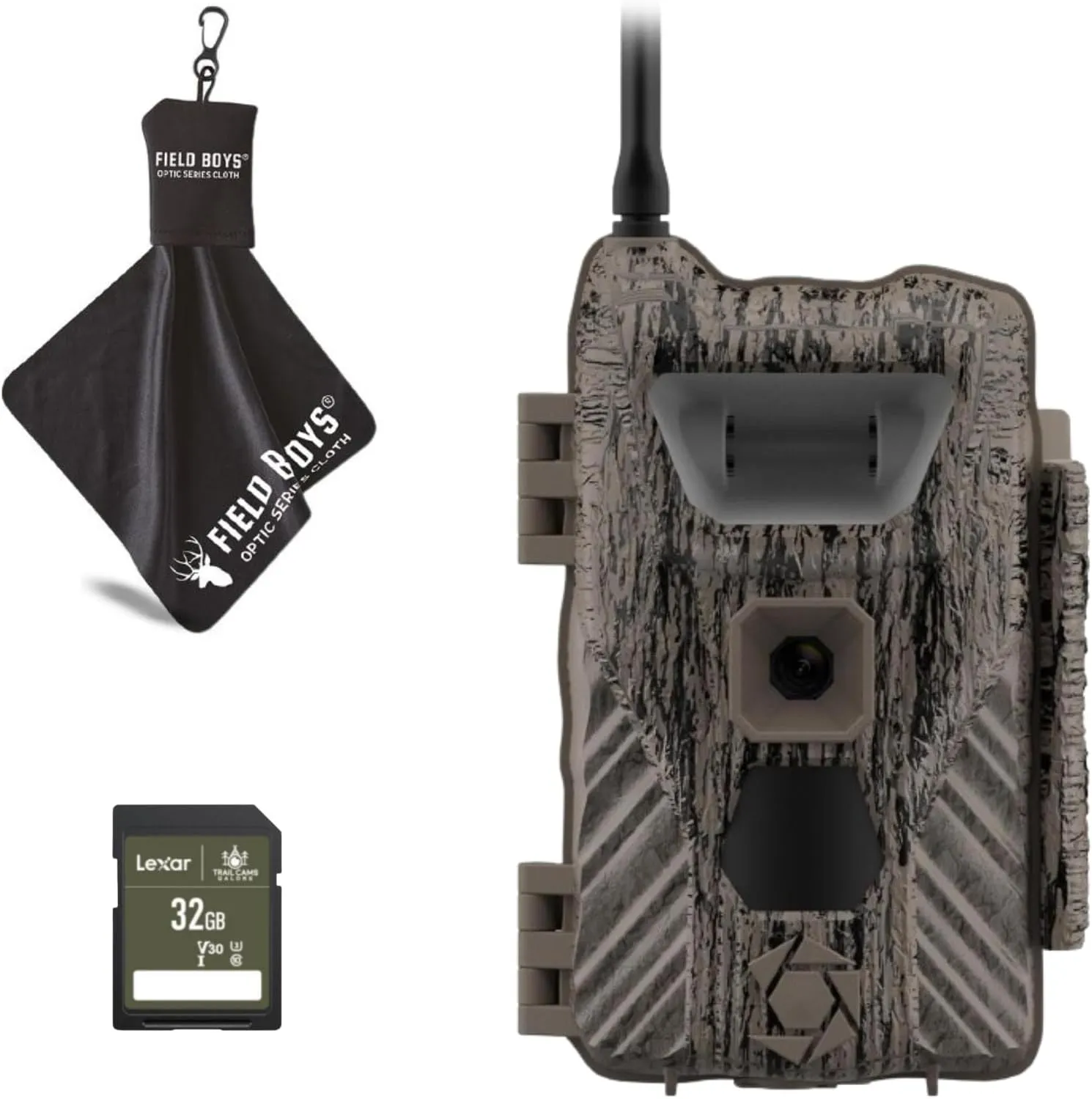 Stealth Cam Flashback 40MP Trail Camera with 0.4s Trigger Speed, True Color Night Photos, White Xenon Flash, App-Controlled, Verizon & AT&T, 32GB SD Card, and Microfiber Cleaning Cloth