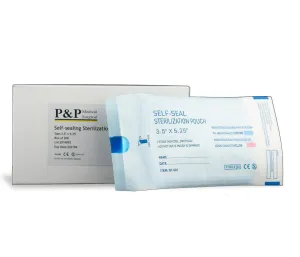 Sterilization Pouches 3.5”x5.25” Self-Sealing Autoclave Bags with Indicators for Professional Surgical Instrument Cleaning Box of 800