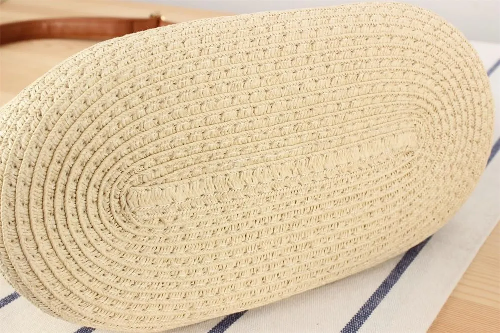Straw Bags for Women Small Tote Handbags Shoulder Bag Crossbody Stylish Summer Beach Purses 2024