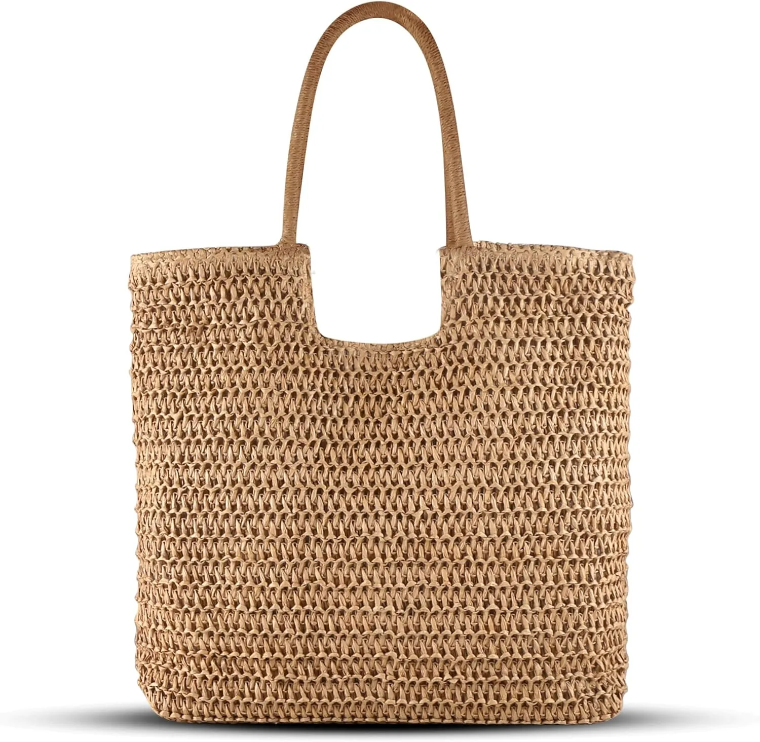 Straw Beach Bag Women: Summer Bag for Travel Vacation - Woven Tote Bag for Women
