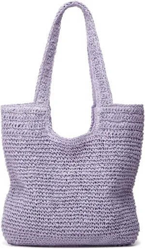 Straw Beach Tote Bag Hobo Bags Women Vintage Everything Summer Shoulder Beach Bag Cute Purse Work Travel Handbag 2025