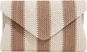 Straw Clutch Bags for Women Straw Shoulder Bags Summer Beach Bag Designer Crossbody Bag for Travel Beach