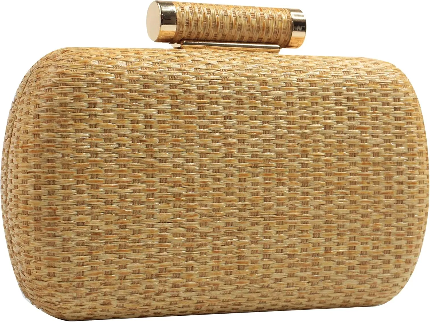 Straw Clutch Purse for Women Wedding Hand-Woved Evening Straw Handbag Party Wedding Summer Beach Bag