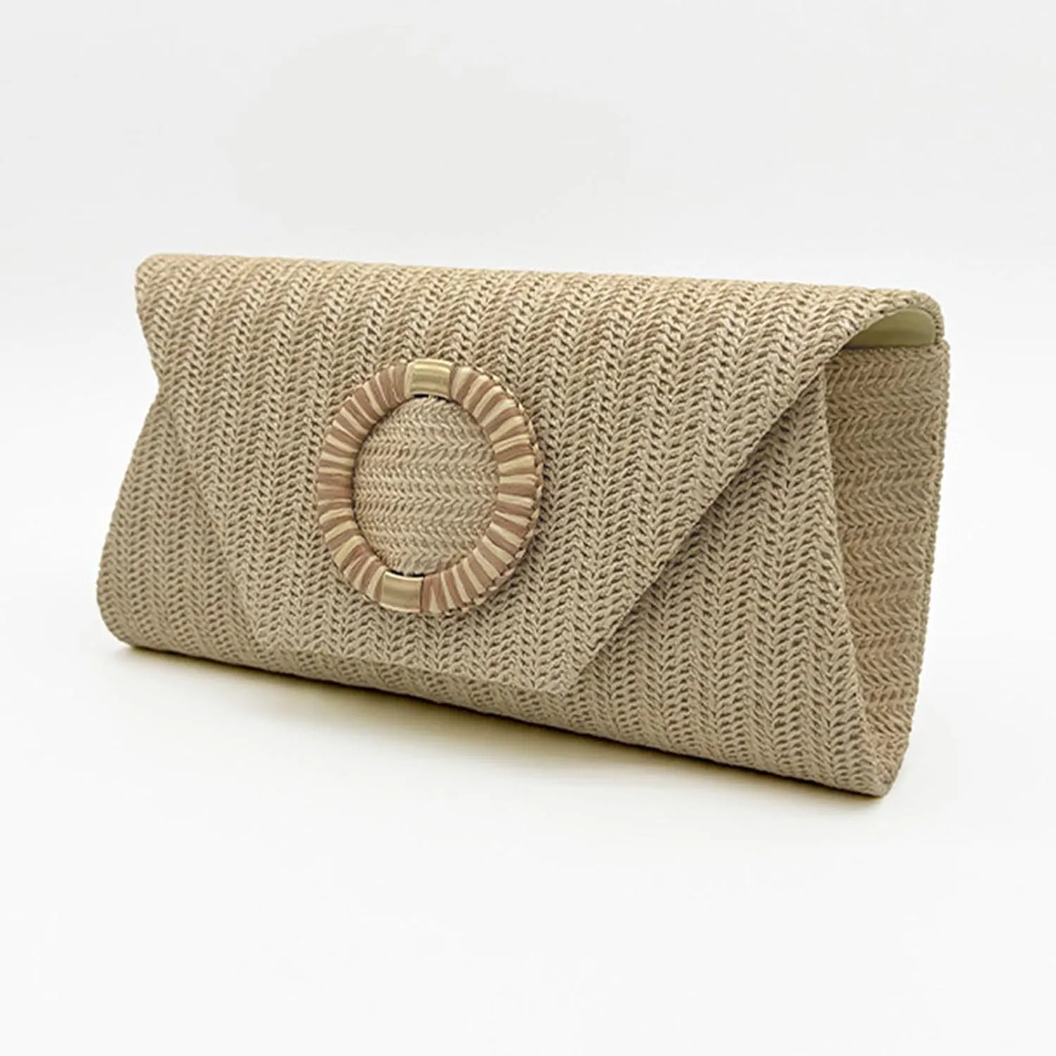 Straw Clutches Purse Women Envelope Bag Straw Crossbody Shoulder Bag Handbag Summers Beach Bag Woven Clutches Handbag