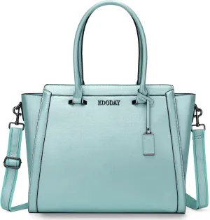 Stylish 15.6 Inch Laptop Tote Bag for Women - Travel Computer Handbag with Long Shoulder Strap
