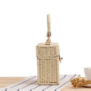 Stylish Classic Style Leisure Woven Box Shoulder Bags