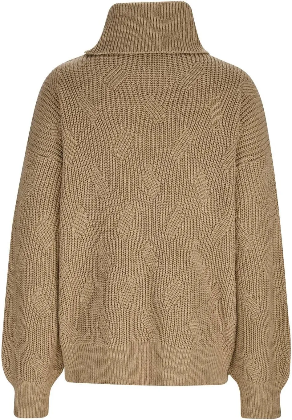 Sweaters for Women Oversized Long Sleeve Turtleneck Pullovers Comfortable Casual Cable Knit Sweaters