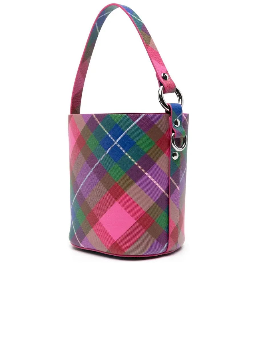 Tartan Check Bucket Bag