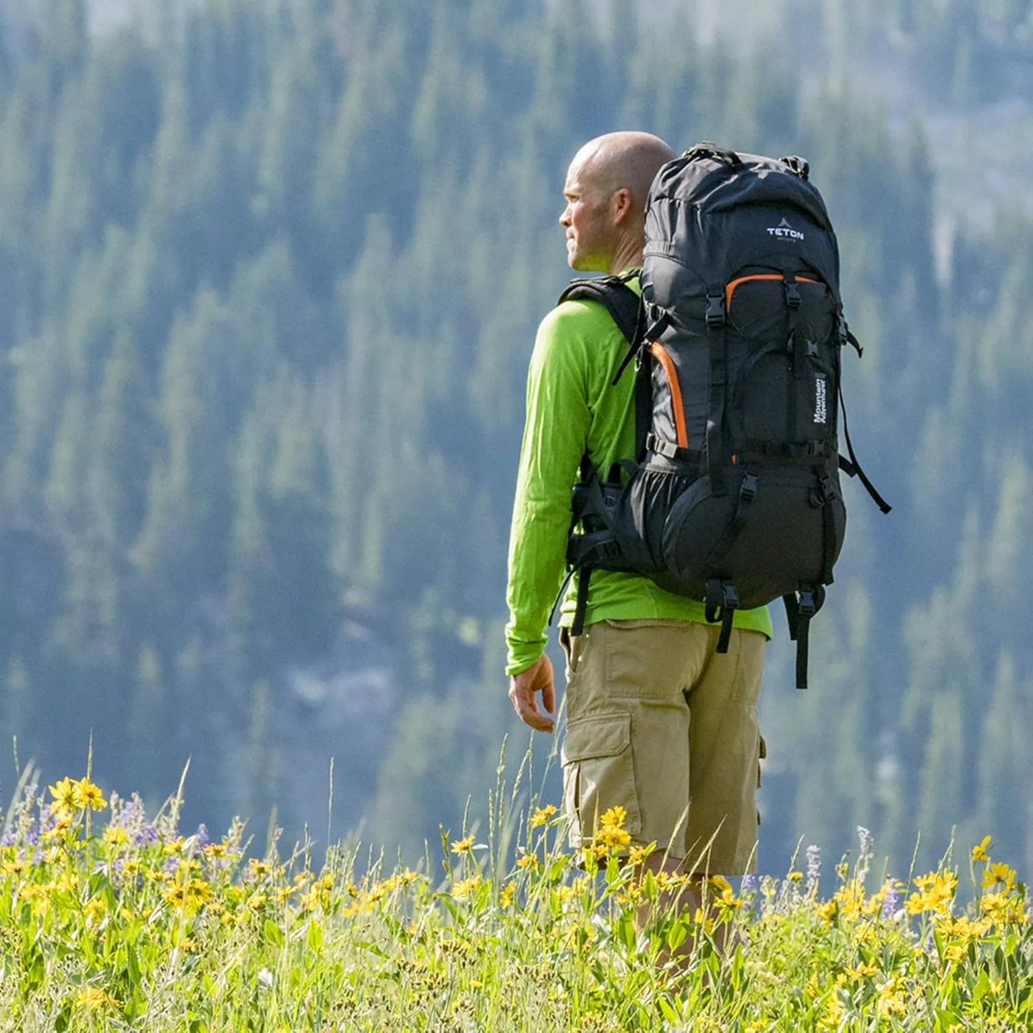 TETON Sports Mountain Adventurer 4000 Ultralight Plus Backpack; Lightweight Hiking Backpack for Camping, Hunting, Travel, and Outdoor Sports , 27" x 12" x 10" , Black, 65 Liters