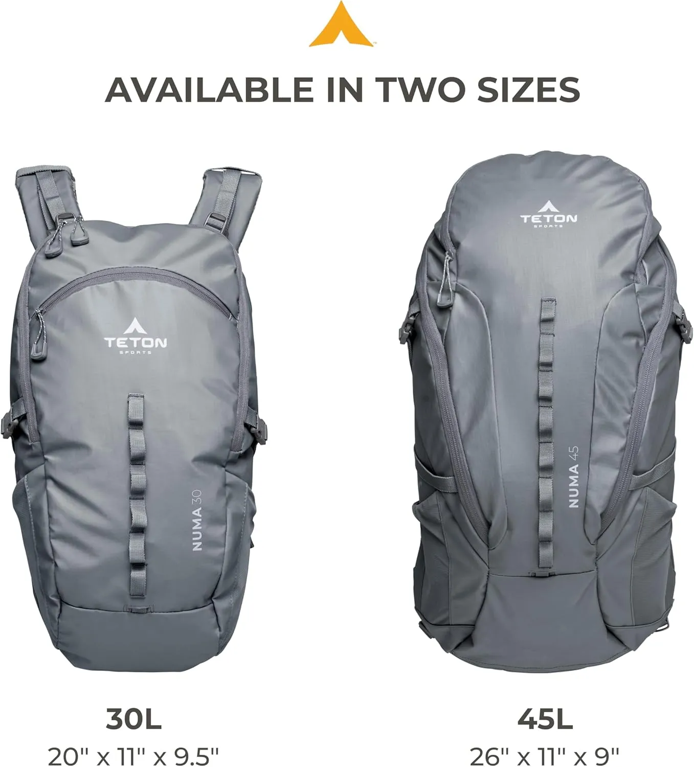 TETON Sports Numa backpack, sleek design, durable and ready for hiking, camping or backpacking. Lightweight with more room than you think. Perfect bugout bag. 30L, Terra