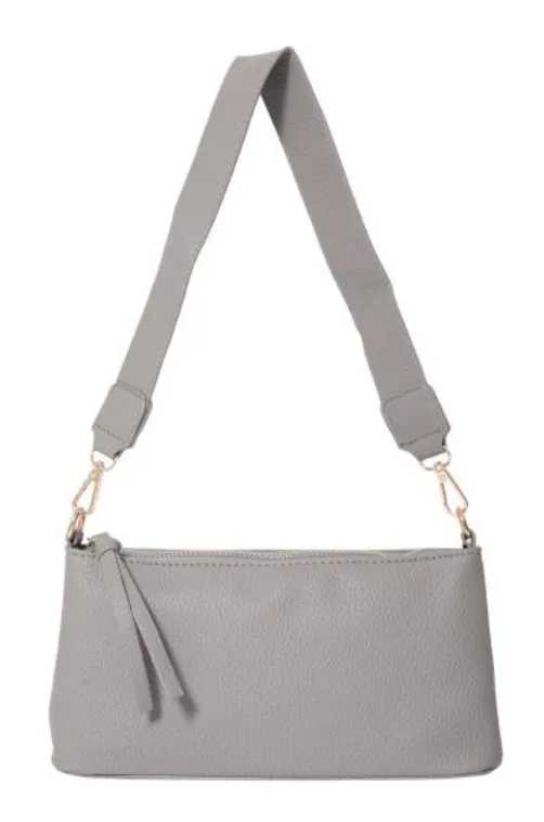 Textured VL Shoulder Bag