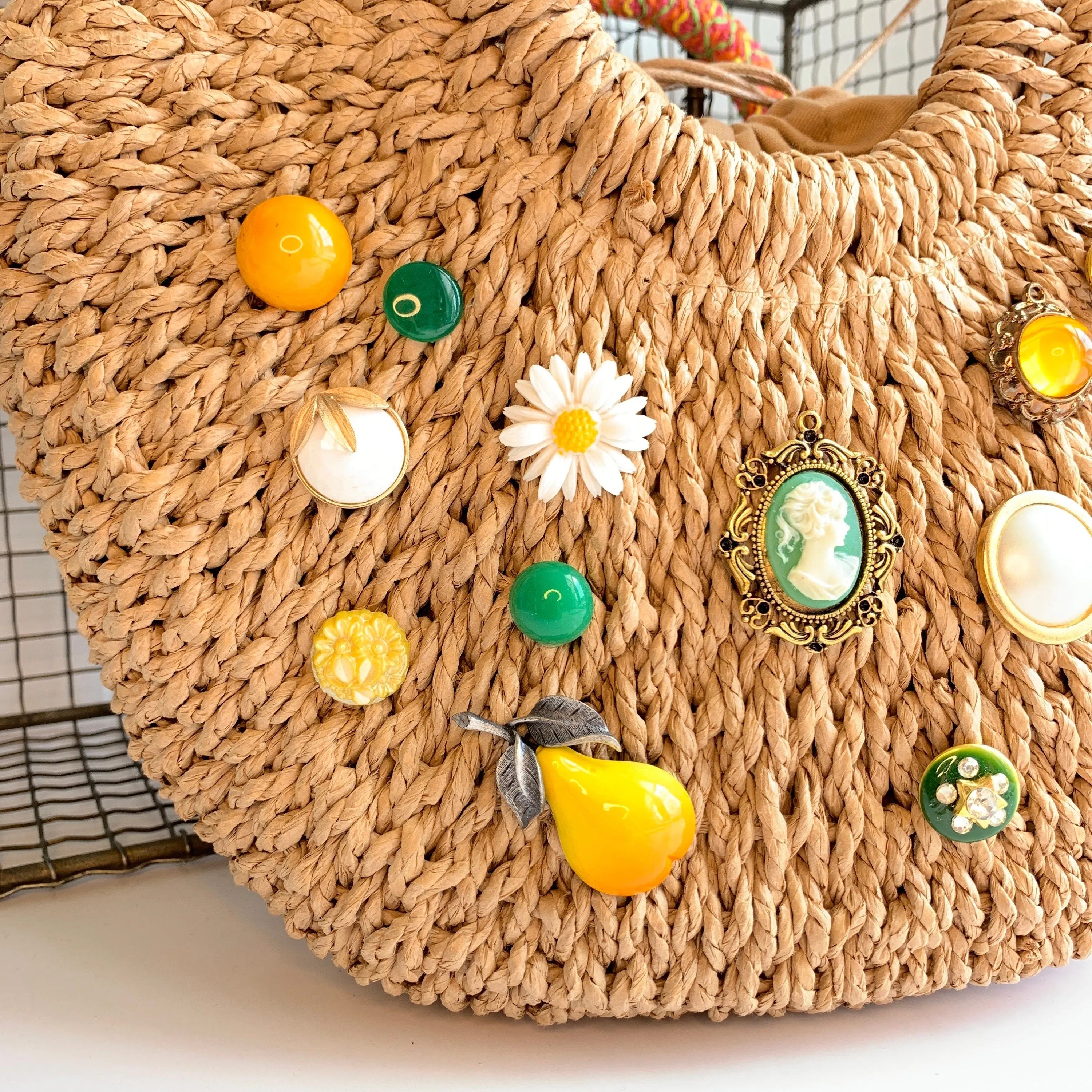 The Isla Straw Handbag - One-of-a-Kind
