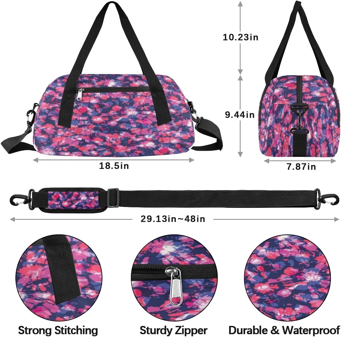 Tie Dye Gym Bag, Duffle Bag, Weekender Bag, Duffel Bag, Overnight Bag, Travel Duffel Bag, Dance Bag, Tote Bag, Beach Bag, Pool Bag, Gym Duffle Bag, Carry on Bag