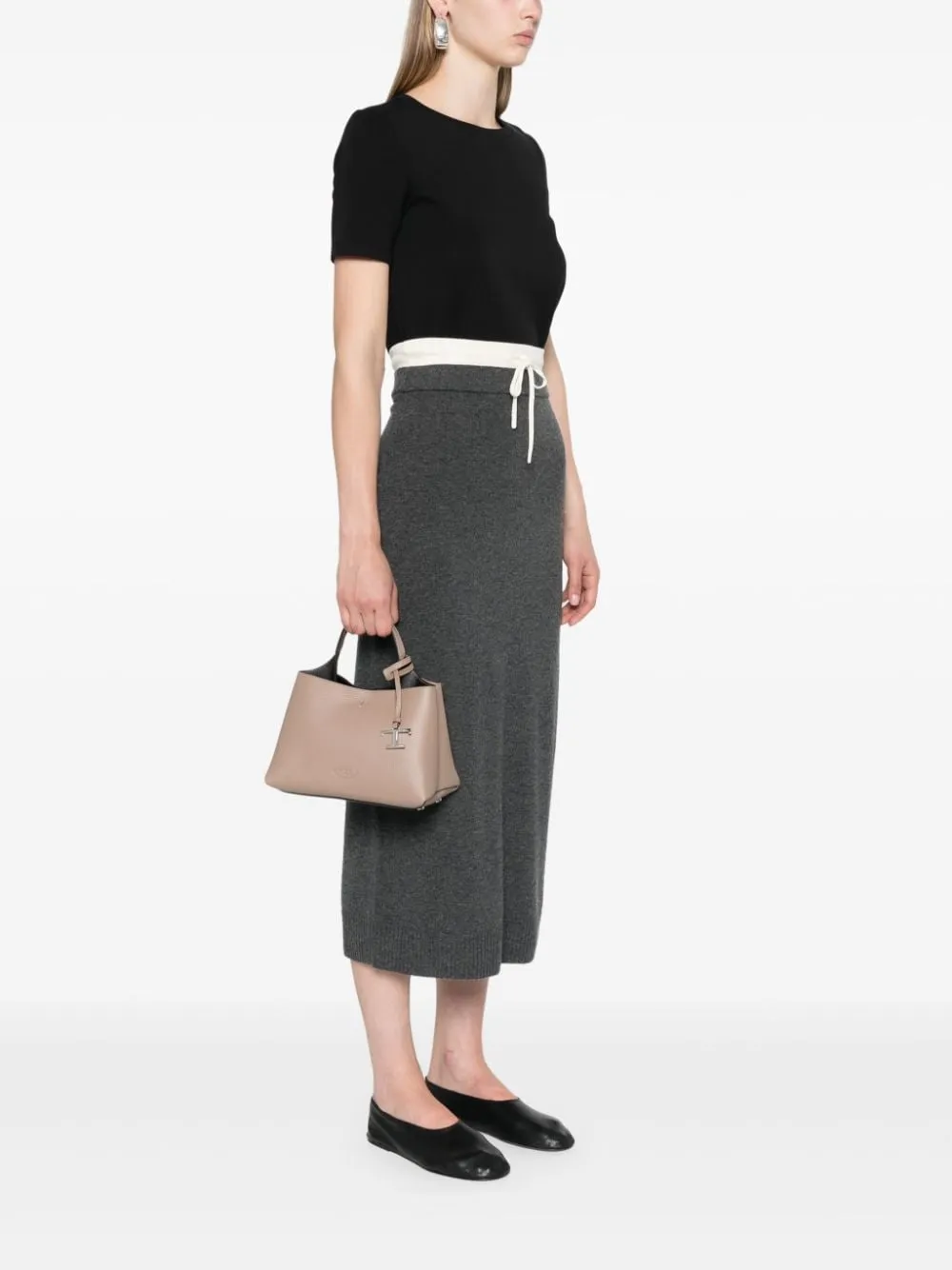 Tod's T Timeless Micro Leather Tote Bag