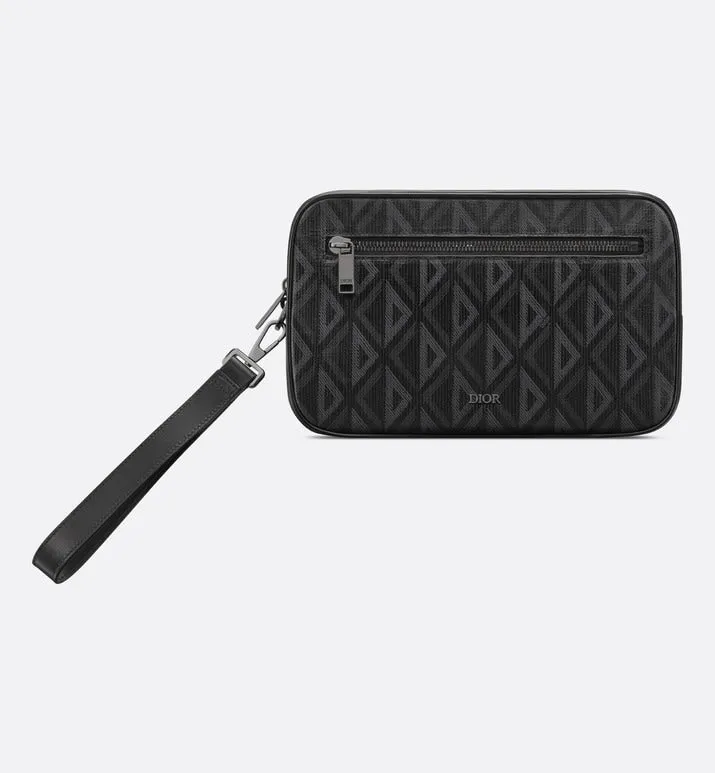Toiletry Bag • Black CD Diamond Canvas