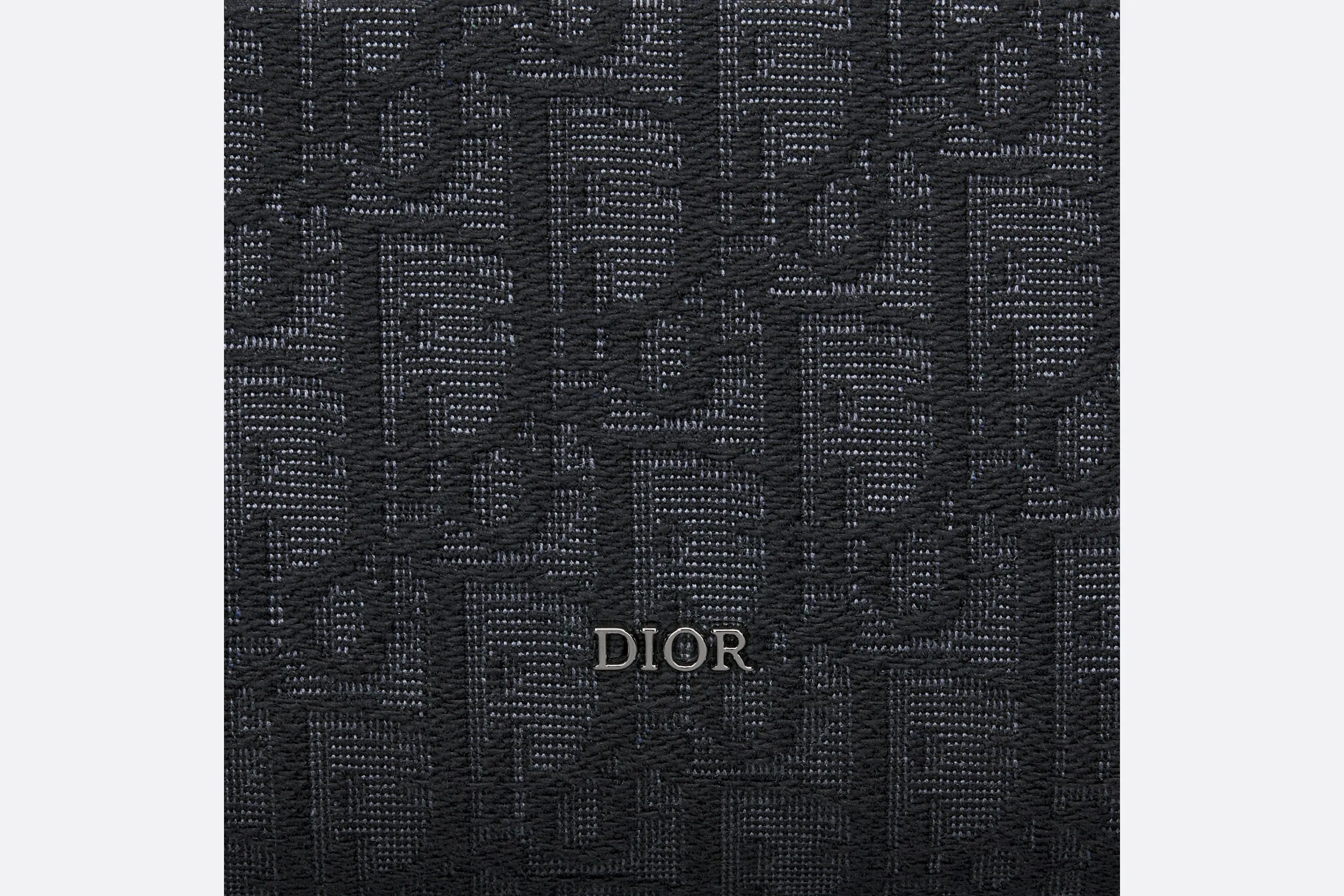 Toiletry Bag • Black Dior Oblique Jacquard and Grained Calfskin