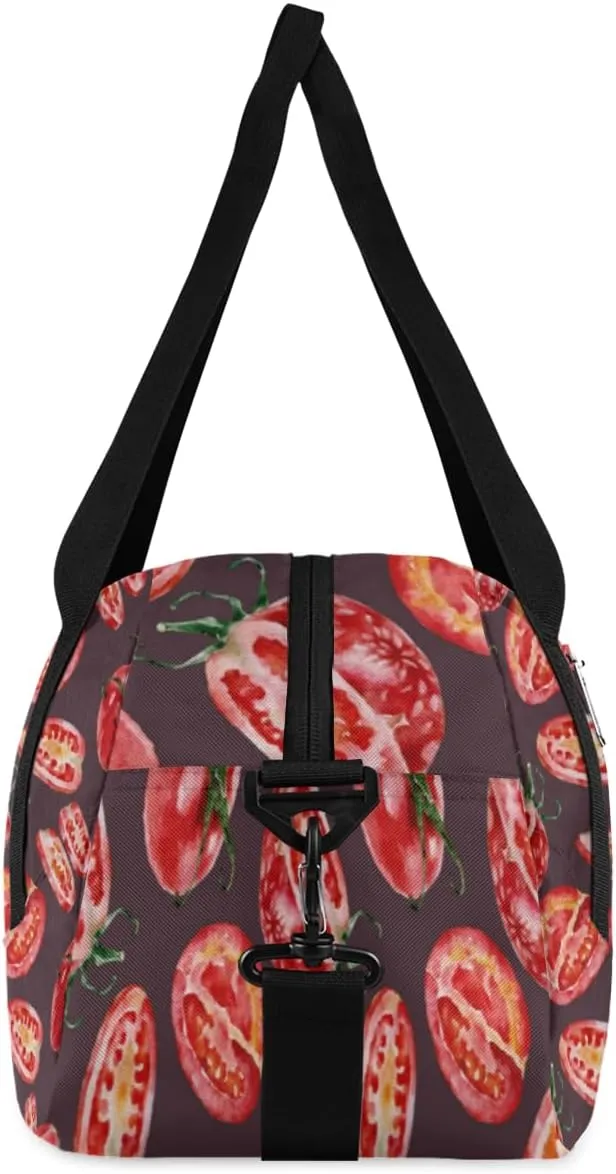 Tomatoes Gym Bag, Duffle Bag, Weekender Bag, Duffel Bag, Overnight Bag, Travel Duffel Bag, Dance Bag, Tote Bag, Beach Bag, Pool Bag, Gym Duffle Bag, Carry on Bag