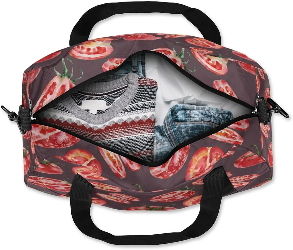 Tomatoes Gym Bag, Duffle Bag, Weekender Bag, Duffel Bag, Overnight Bag, Travel Duffel Bag, Dance Bag, Tote Bag, Beach Bag, Pool Bag, Gym Duffle Bag, Carry on Bag