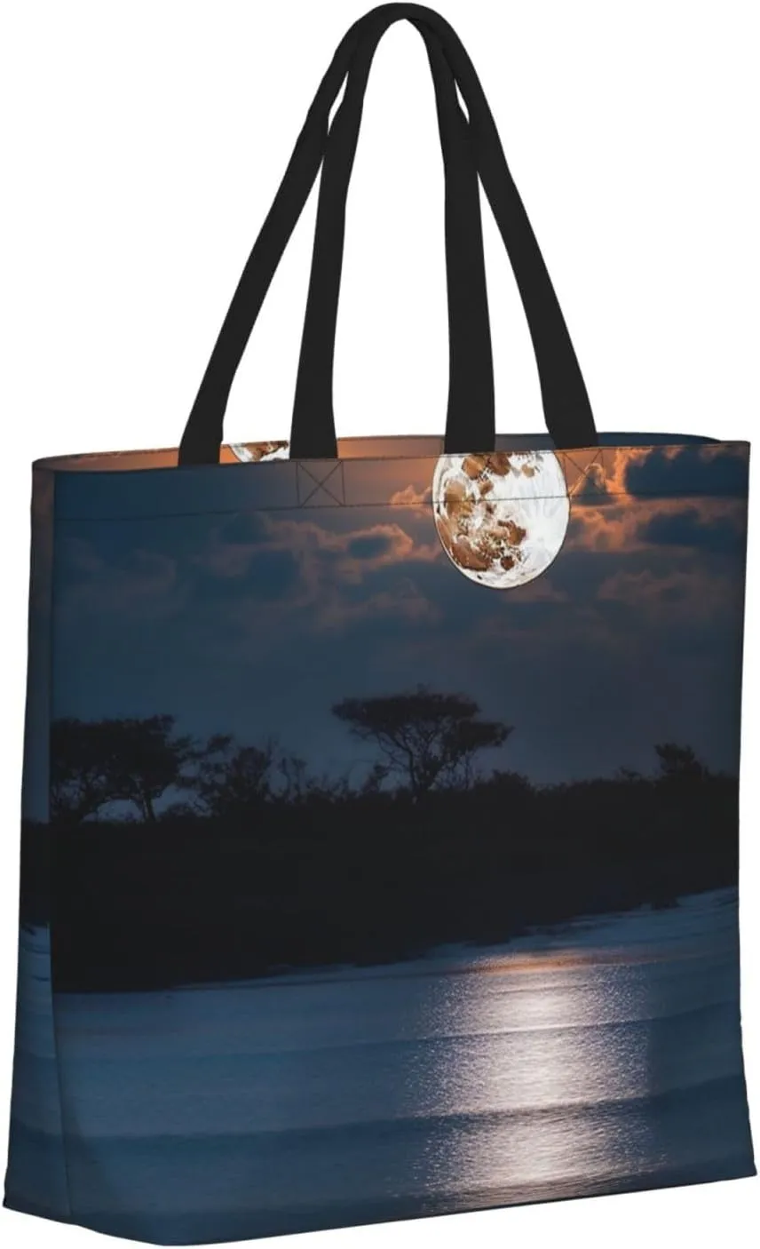 Tote Bag for Women Cow milk Shoulder Bag with Zipper Handbag Large Capacity Reusable Grocery Bag