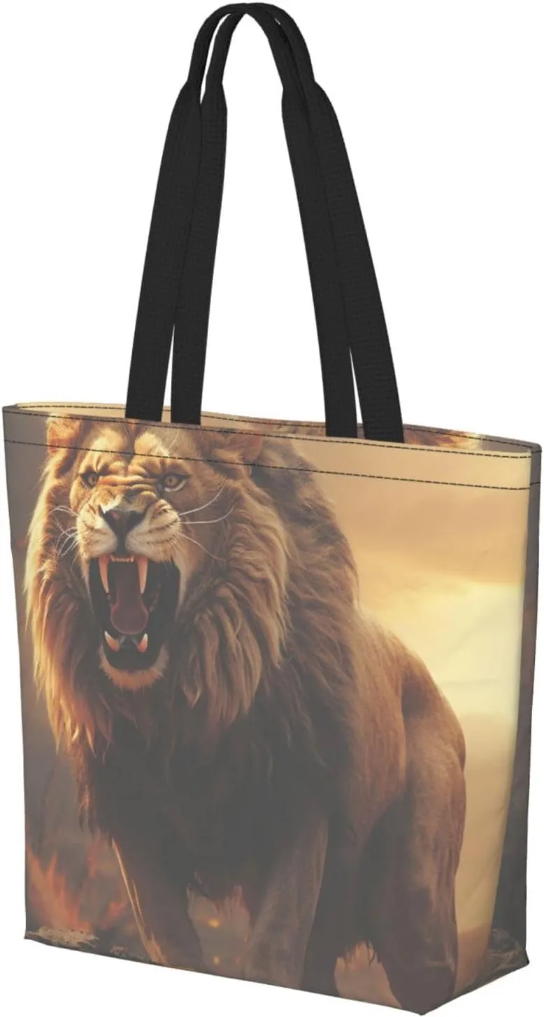 Tote Bag for Women Grocery Bag Reusable Shopping Bag Beautiful Fireworks Handbag Foldable Shoulder Bag