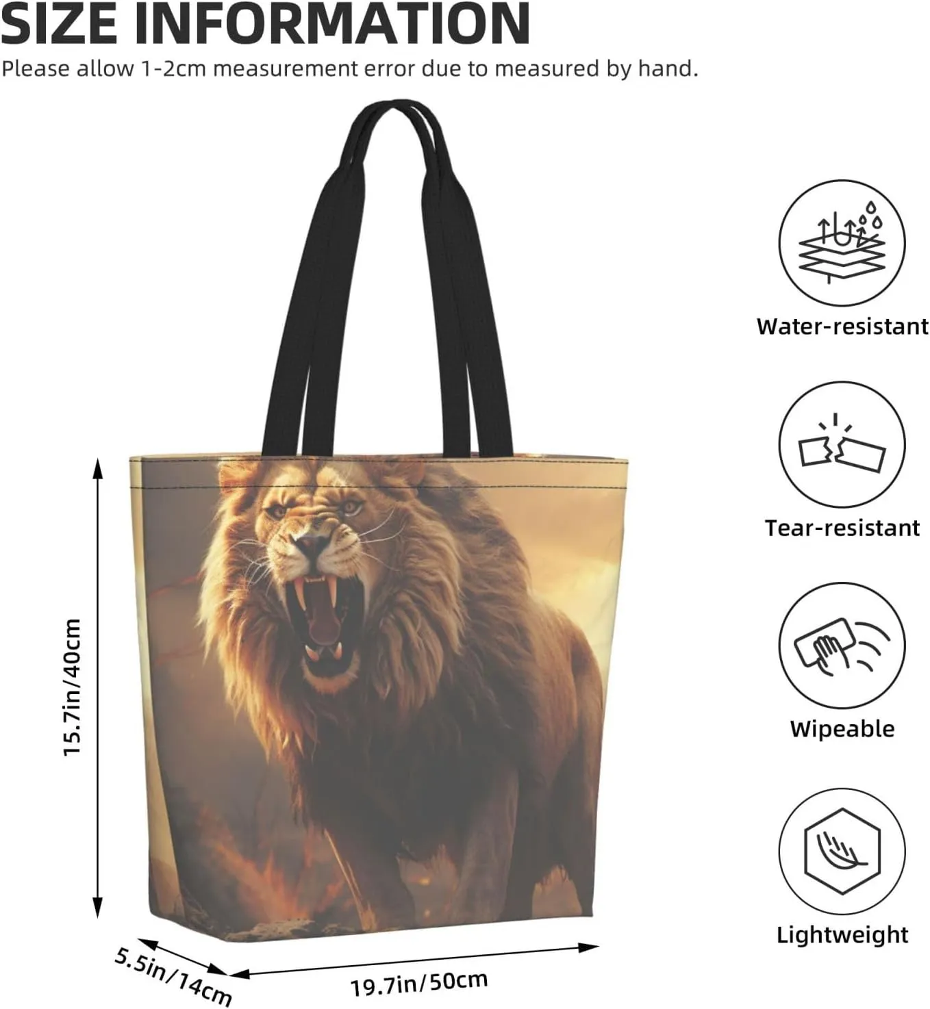 Tote Bag for Women Grocery Bag Reusable Shopping Bag Beautiful Fireworks Handbag Foldable Shoulder Bag