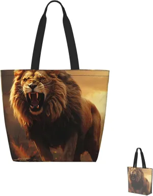 Tote Bag for Women Grocery Bag Reusable Shopping Bag Beautiful Fireworks Handbag Foldable Shoulder Bag