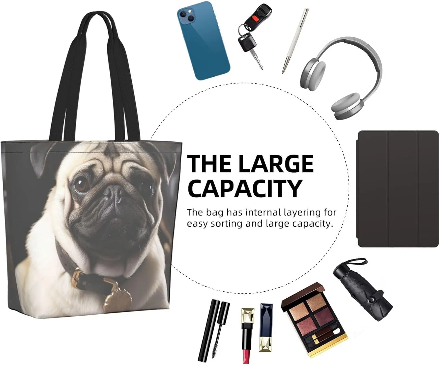 Tote Bag for Women Grocery Bag Reusable Shopping Bag Country lifestyle Handbag Foldable Shoulder Bag