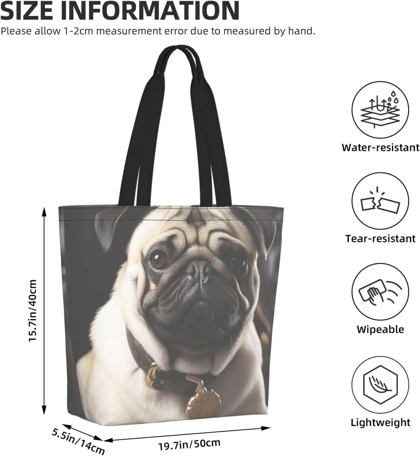 Tote Bag for Women Grocery Bag Reusable Shopping Bag Country lifestyle Handbag Foldable Shoulder Bag