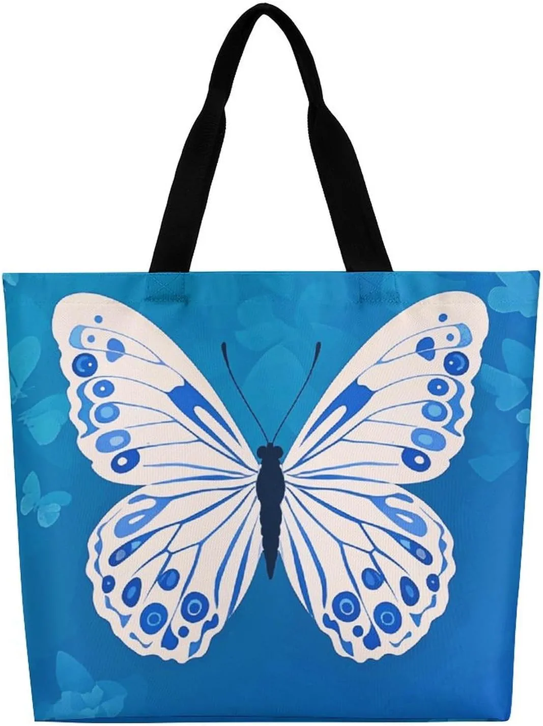 Tote Bag for Women Large Capacity Tote Bags Black Cat with White Handbag Crossbody Bag Shopping Bags Shoulder Bag