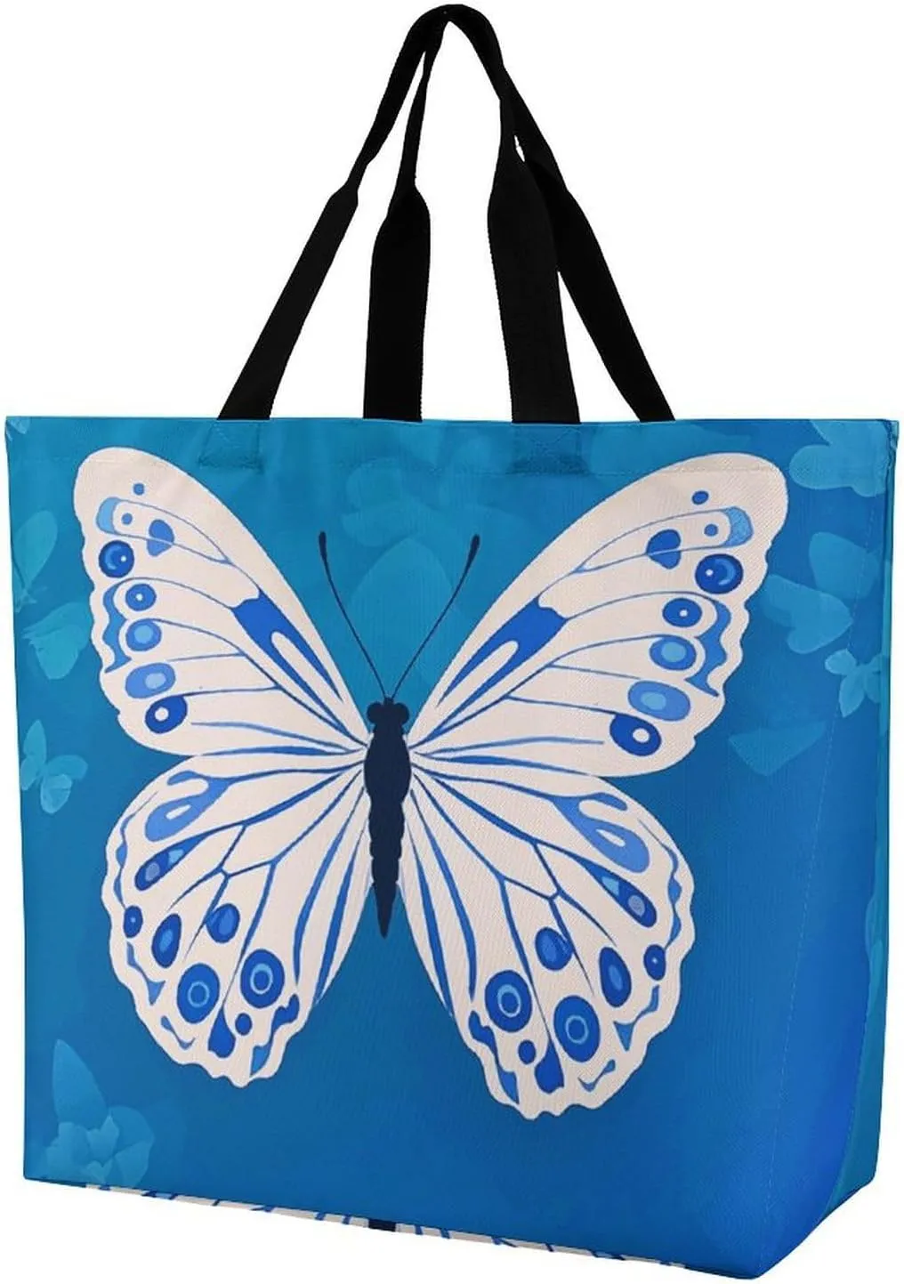 Tote Bag for Women Large Capacity Tote Bags Black Cat with White Handbag Crossbody Bag Shopping Bags Shoulder Bag