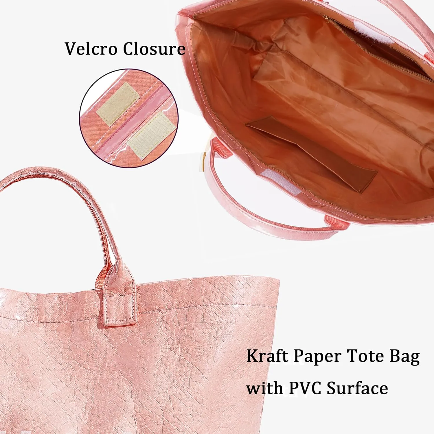 Tote Bag for Women Large PVC Tote Bag Plastic Handbag Letters Print Handbag Clear Hobo Bag