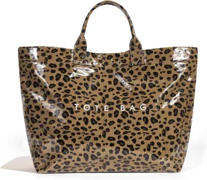 Tote Bag for Women Large PVC Tote Bag Plastic Handbag Letters Print Handbag Clear Hobo Bag