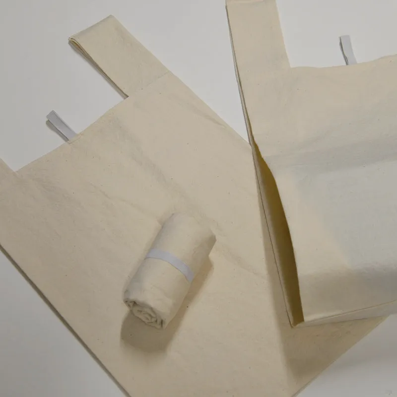 Tote Bag Natural Cotton Calico Eco-Friendly Reusable