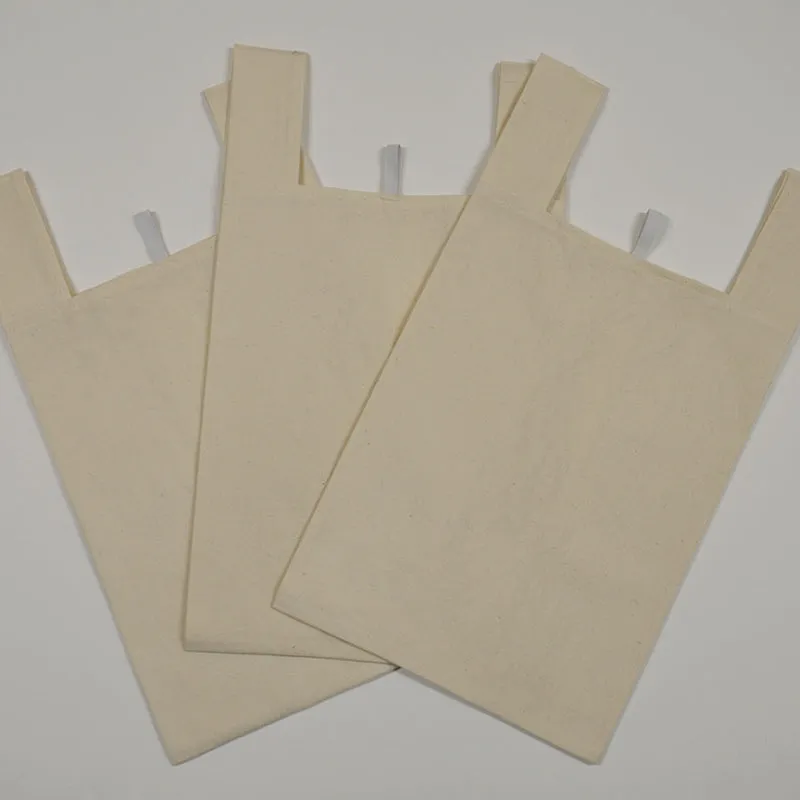 Tote Bag Natural Cotton Calico Eco-Friendly Reusable