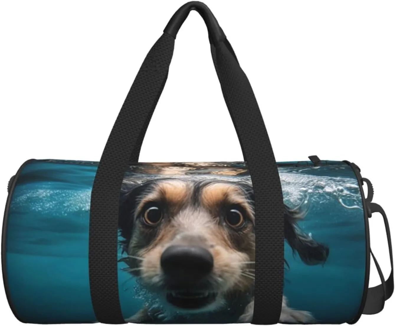 Travel Bag For Women,Underwater Dog Print Personal Item Duffle Bags,Weekend Travel Duffel Tote Bag,Travel Sport Gym Bag For Men,Airplane Travel Essentials For Flying