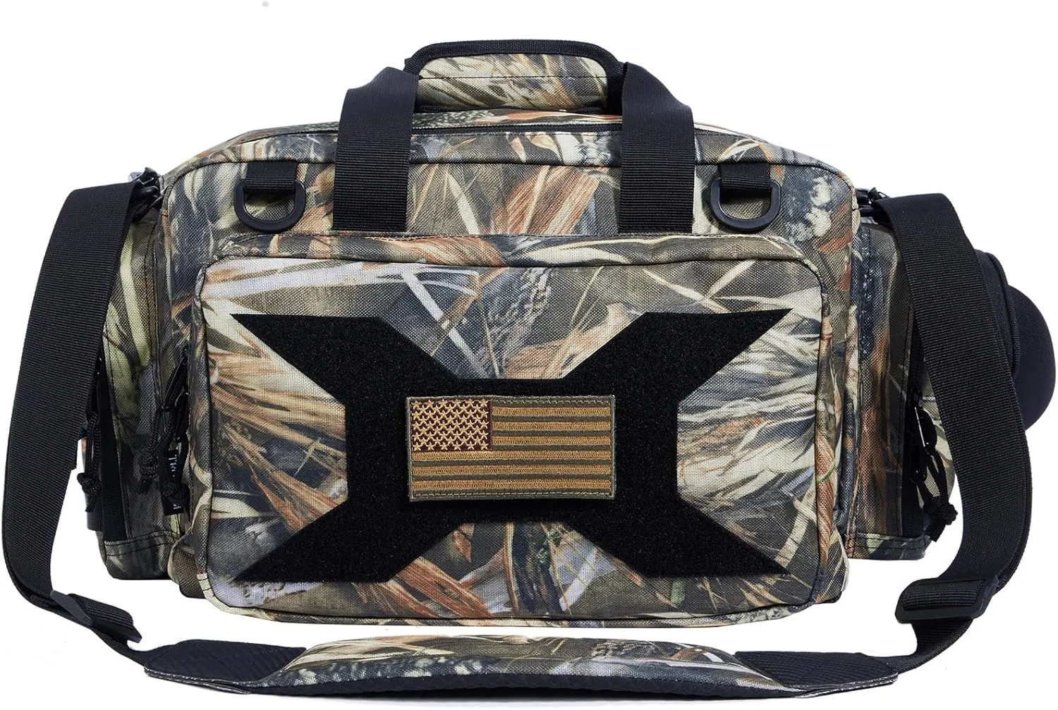 TRO&HOM Tactical Gun Bag for 4 Handguns - Pistol Shooting Range Bag With 15X Magazine Slots & Pockets for Ammo & Essentials - Padded Hunting & Sport Bag