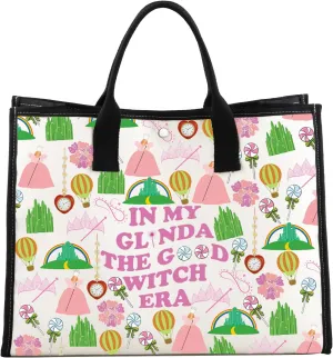 UJIMS Good Witch Shoulder Tote Bag Wizard Movie Inspired Gift Wizard Movie Fans Gift Magic Wand Gifts