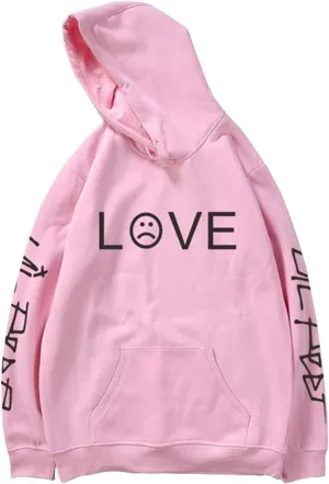 Unisex Hoodie Love Printed Fashion Sport Hip Hop Hoodie Sweatshirt Pocket Jacket Pullover Tops