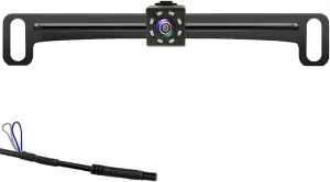Universal Backup Camera License Plate Mount for Clarion, Dual, BOSS, Jensen, Stinger, PODOFO, SOUNDSTREAM, EONON, CARTREQUE, SANPTENT Car Radio with HD Night Vision Rear View 170° Angle Waterproof