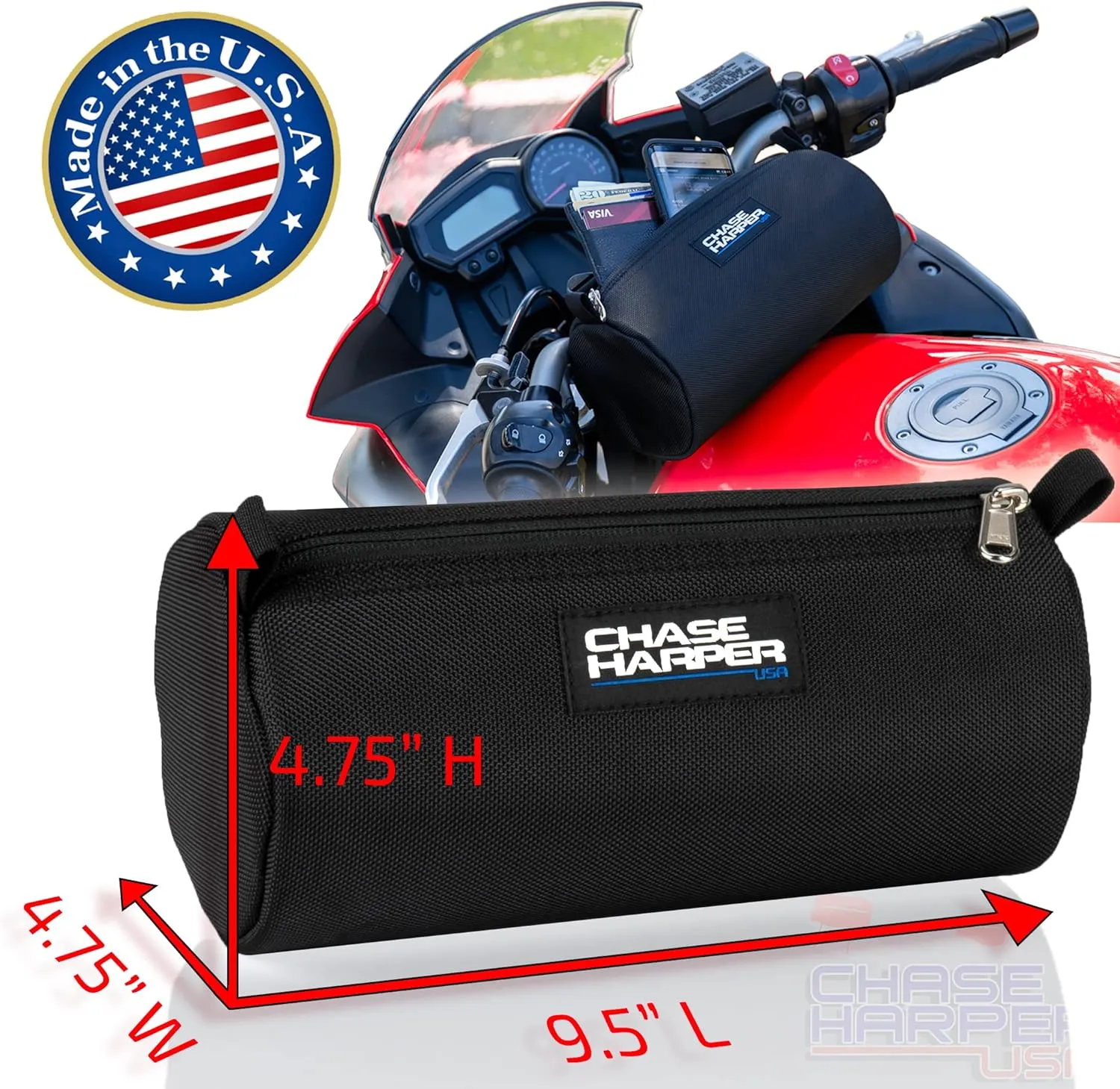 Universal Fit Multi-Use Handlebar/Hip Pouch - 10300 Barrel Bag - Trap Pack - 1680 Ballistic Nylon Construction - Durable, Versatile, Water-Resistant