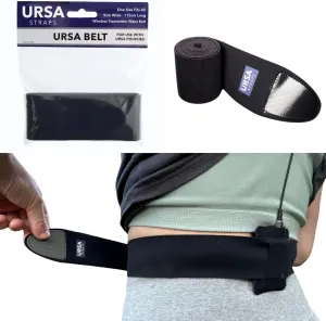 URSA Belt - Adjustable & Comfortable Waist Strap for Wireless Transmitters (Black)