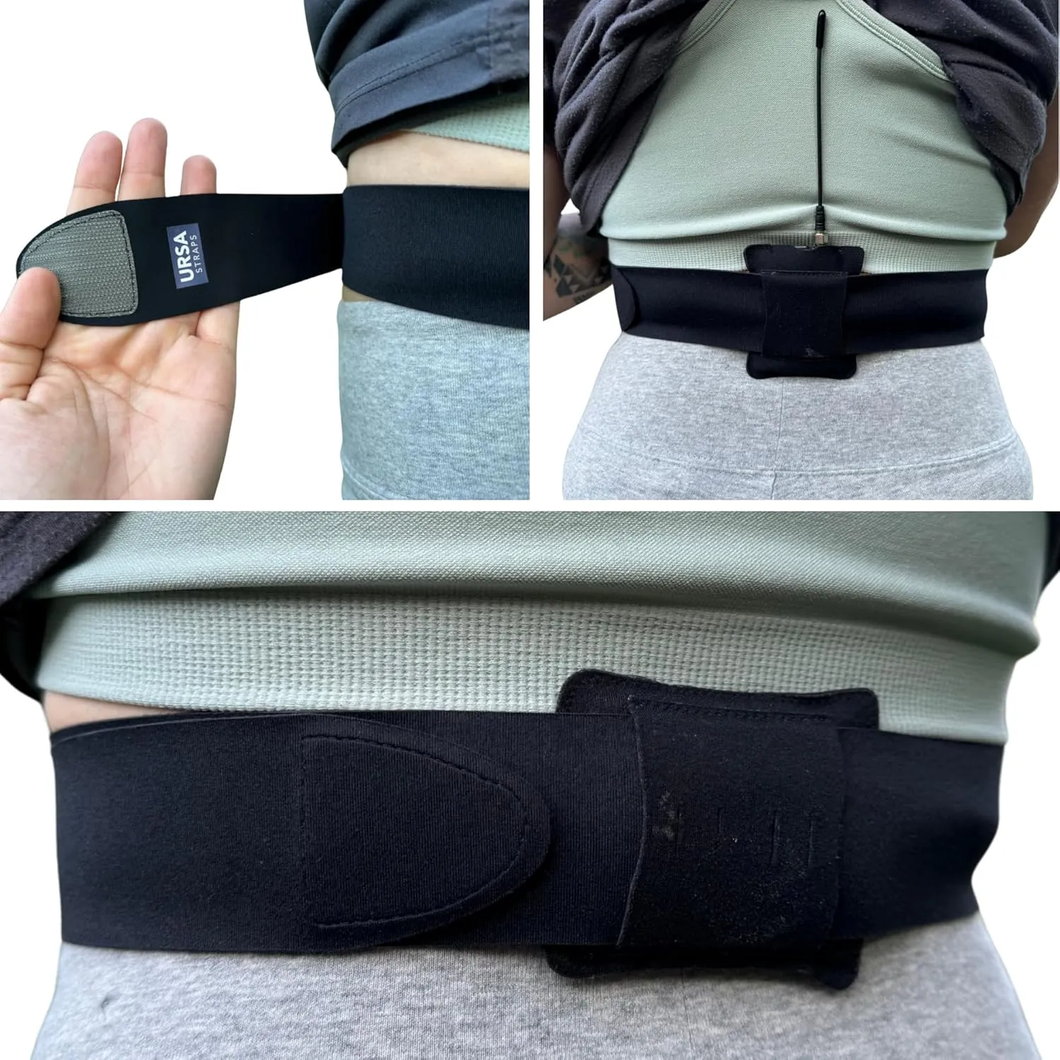 URSA Belt - Adjustable & Comfortable Waist Strap for Wireless Transmitters (Black)