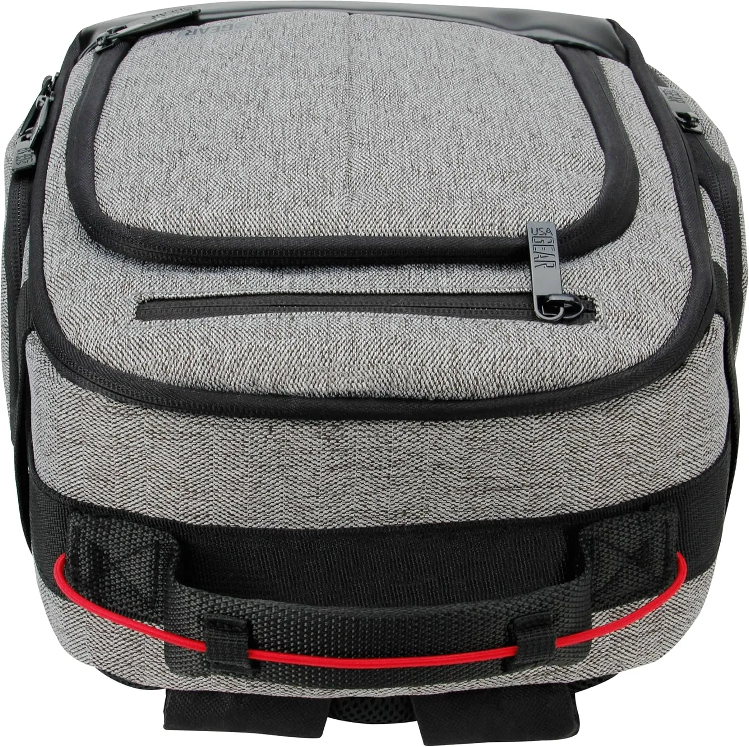 USA GEAR Portable Camera Backpack for DSLR with Customizable Accessory Dividers, Weather Resistant Bottom and Comfortable Back Support - Compatible with Canon, Nikon, Sony, Fujifilm, and More (Gray)